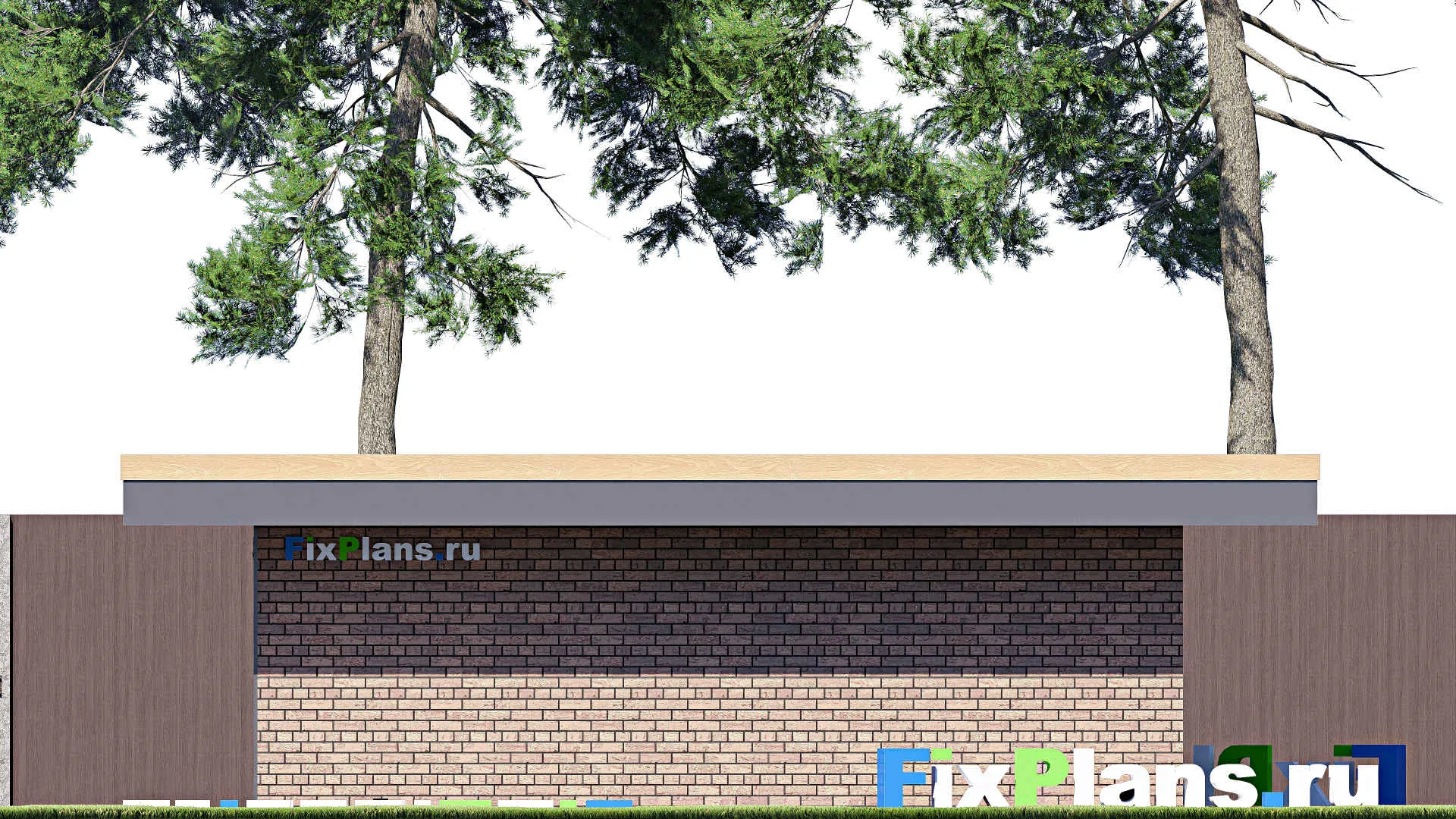 F-21149 - Проект гаража 7 на 8, площадью 50 м² на 1 машиноместо