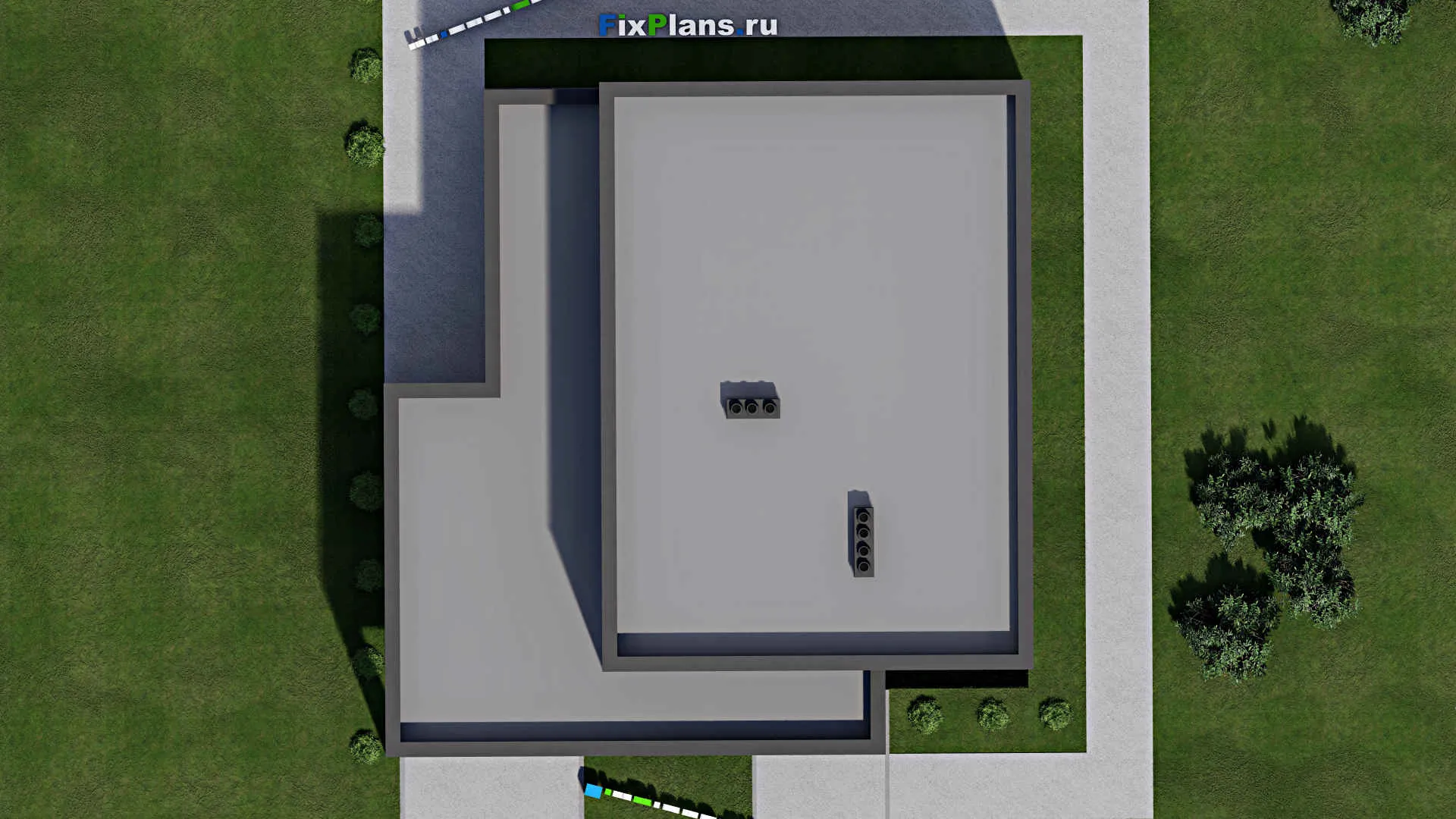 F-2771 - Проект двухэтажного дома 10 на 14, площадью 210 м² с террасой и 3 спальнями